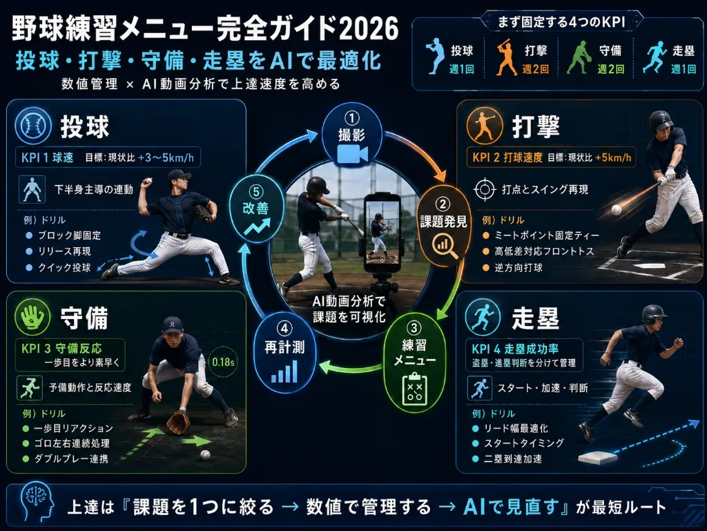 野球練習メニュー完全ガイドまとめ
