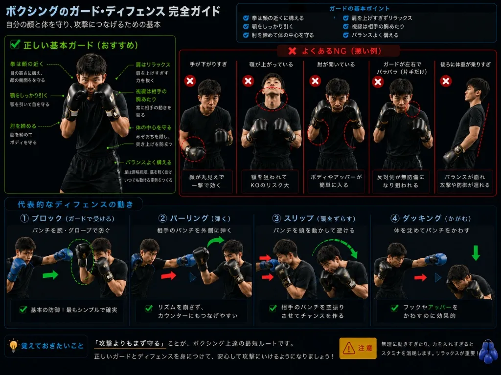 ボクシングのガード・ディフェンス完全ガイド