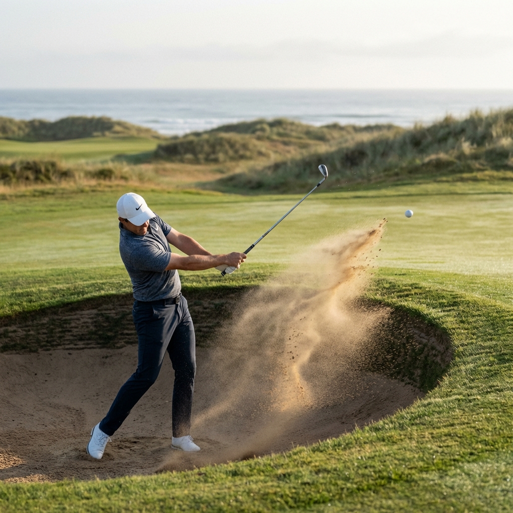 バンカーショットの科学｜バウンス角の摩擦とエクスプロージョン（爆発）物理学